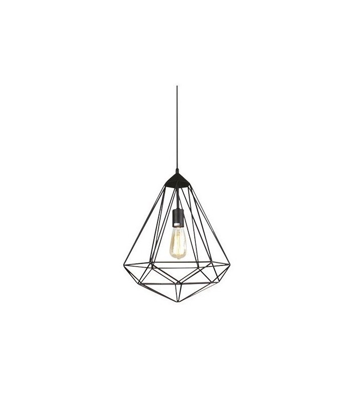 Lampara Colgante Diamond E27 1M Negro