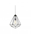 Lampara Colgante Diamond E27 1M Negro