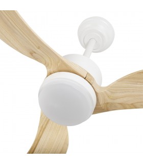 Ventilador de Techo BEMBEZAR Blanco DC 24W 2424Lm 3 Aspas Haya CCT