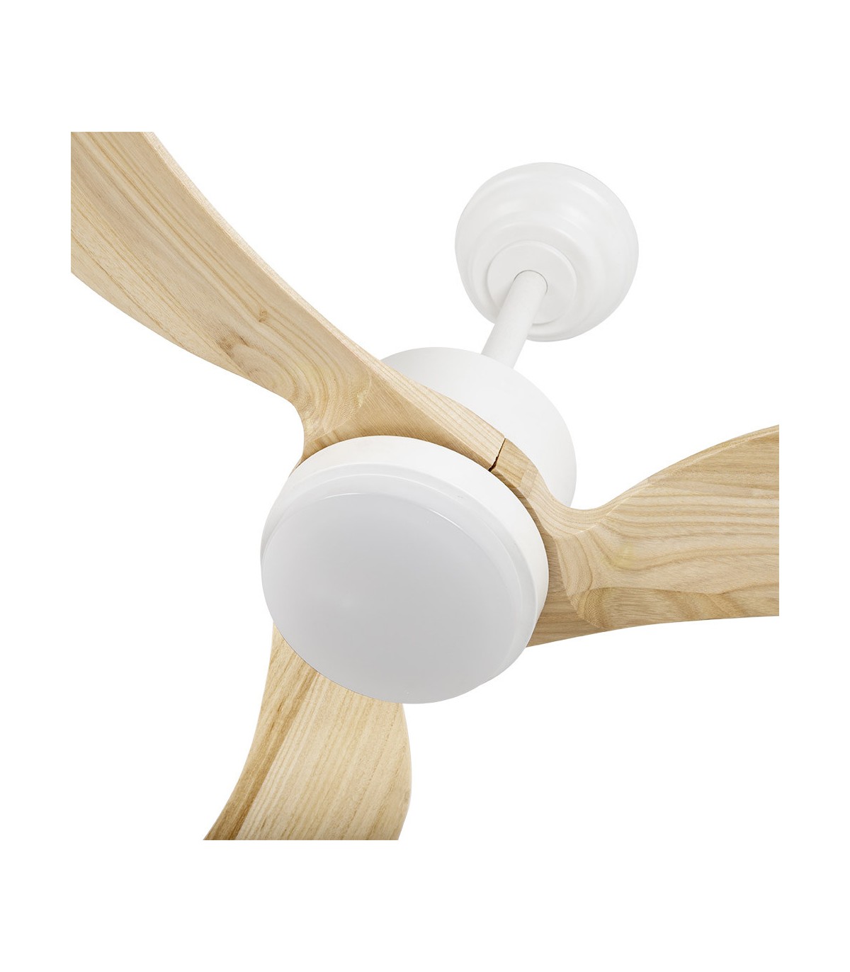 Ventilador de Techo BEMBEZAR Blanco DC 24W 2424Lm 3 Aspas Haya CCT