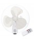 Ventilador De Pared Sautar 45W 43cm Blanco + Mando