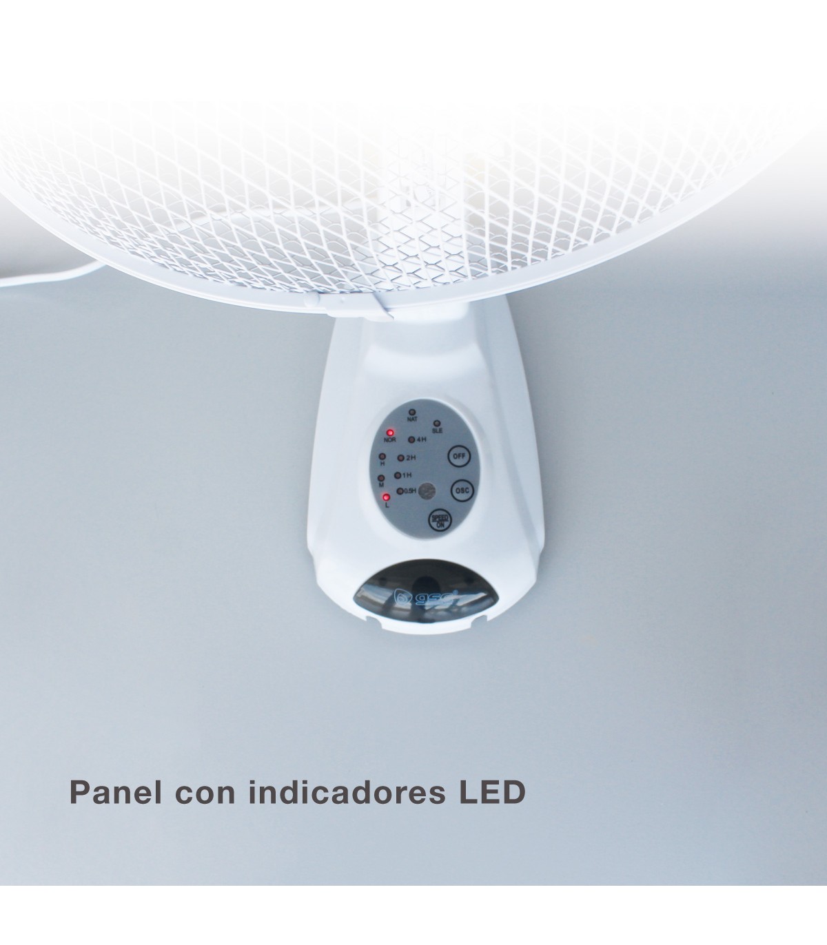 Ventilador De Pared Sautar 45W 43cm Blanco + Mando