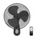 Ventilador De Pared Sautar 45W 43cm Negro + Mando