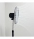 Ventilador De Pie Metálico Sandi 70W 50cm Negro/Cromo
