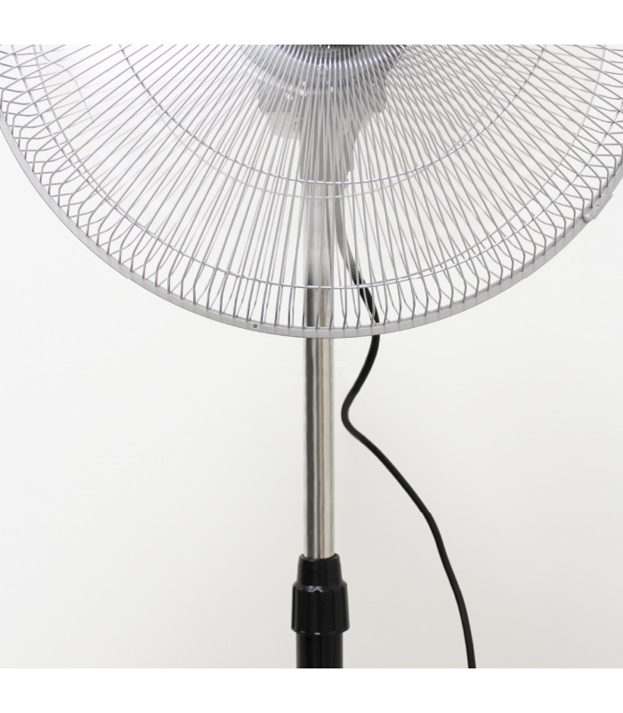 Ventilador De Pie Metálico Sandi 70W 50cm Negro/Cromo