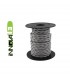 Cable Textil Trenzado Gris Claro 2x0.75mm - Metro