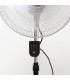 Ventilador De Pie Metálico Lumbo 70W 50cm Negro/Cromo + Mando