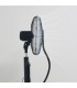 Ventilador Vaporizador De Pie Hukam 70W 40cm Negro + Mando