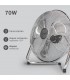 Ventilador Metálico De Suelo Gumba 70W 40cm Cromo