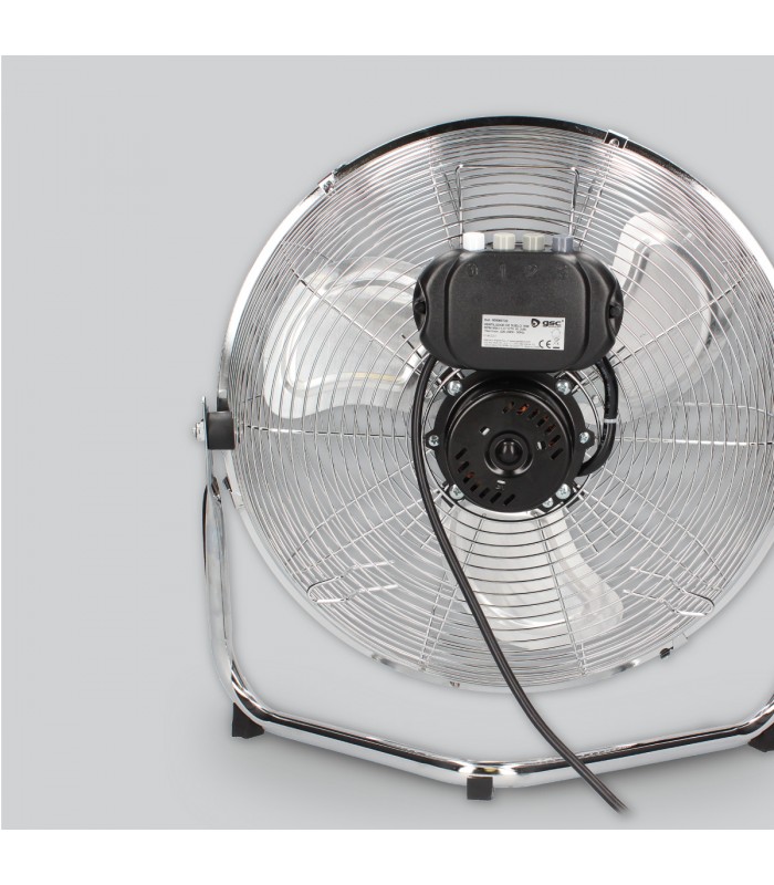 Ventilador Metálico De Suelo Gumba 70W 40cm Cromo