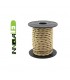 Cable Textil Trenzado Beige 2x0.75mm - Metro