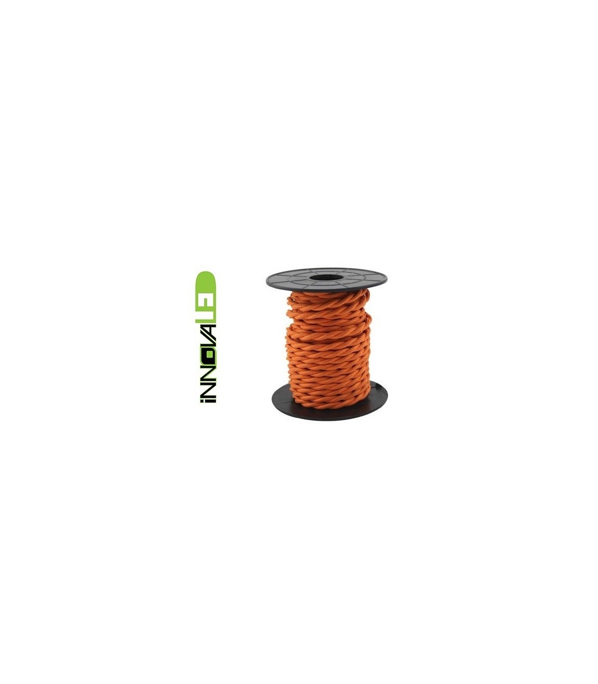 Cable Textil Trenzado Naranja 2x0.75mm - Metro