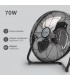 Ventilador Metálico De Suelo Gumba 70W 40cm Negro