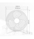 Ventilador Metálico De Suelo Gumba 70W 40cm Negro