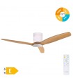 Ventilador Kasama Blanco DC 15W 1534Lm 3 Aspas Haya CCT