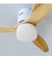 Ventilador Kasama Blanco DC 15W 1534Lm 3 Aspas Haya CCT