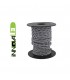 Cable Textil Trenzado Negro/Blanco 2x0.75mm - Metro