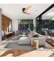 Ventilador Kasama Negro DC 15W 1534Lm 3 Aspas Haya CCT