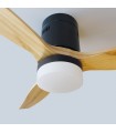 Ventilador Kasama Negro DC 15W 1534Lm 3 Aspas Haya CCT