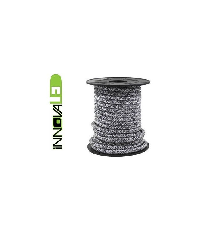 Cable Textil Negro/Gris 2x0.75mm - Metro