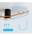 Ventilador Kasama Negro DC 15W 1534Lm 3 Aspas Haya CCT