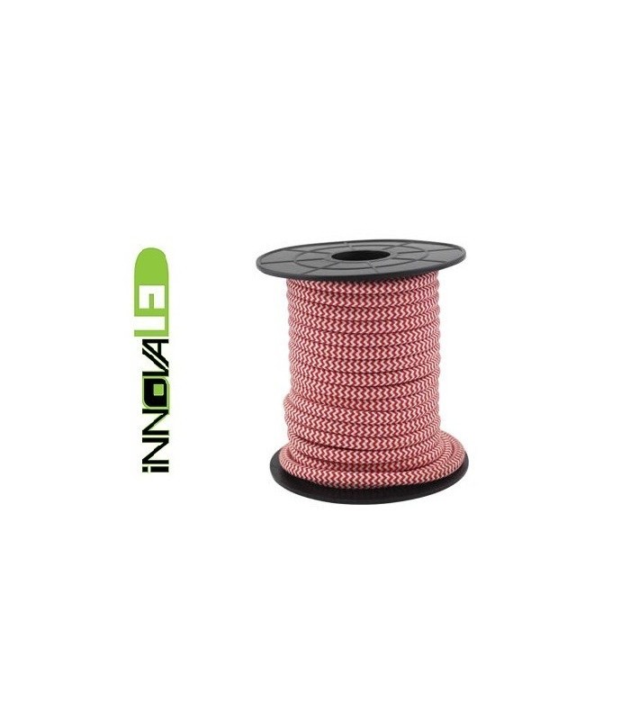 Cable Textil Rojo/Blanco 2x0.75mm - Metro