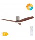 Ventilador Kasama Niquel DC 15W 1534Lm 3 Aspas Roble CCT