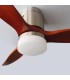 Ventilador Kasama Niquel DC 15W 1534Lm 3 Aspas Roble CCT