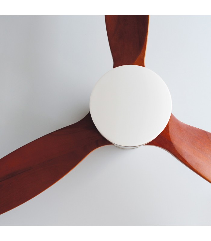 Ventilador Kasama Niquel DC 15W 1534Lm 3 Aspas Roble CCT