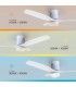 Ventilador Kasama Blanco DC 15W 1534Lm 3 Aspas Blanco CCT