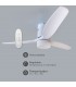 Ventilador Kasama Blanco DC 15W 1534Lm 3 Aspas Blanco CCT