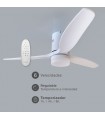 Ventilador Kasama Blanco DC 15W 1534Lm 3 Aspas Blanco CCT