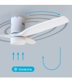 Ventilador Kasama Blanco DC 15W 1534Lm 3 Aspas Blanco CCT