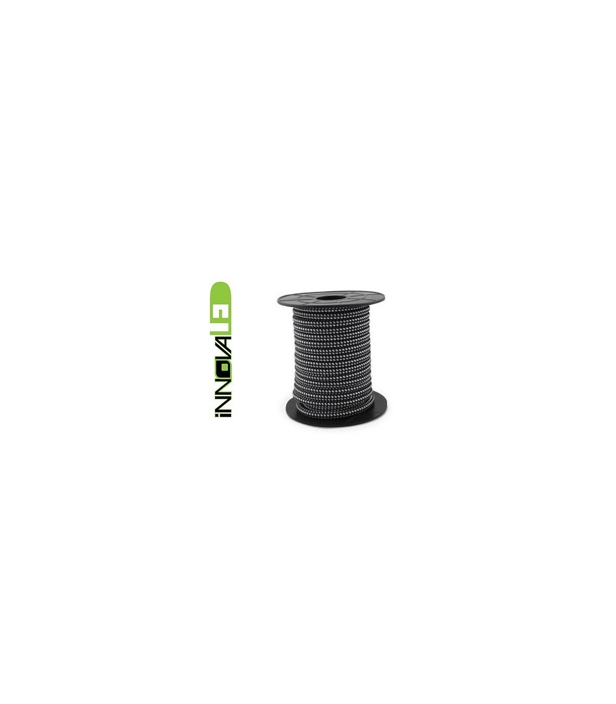 Cable Textil Negro/Blanco 2x0.75mm - Metro