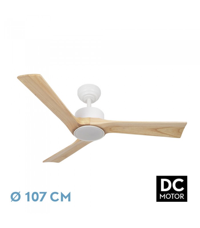 Ventilador de Techo ORINOCO Blanco DC 24W 2424Lm 3 Aspas Haya CCT