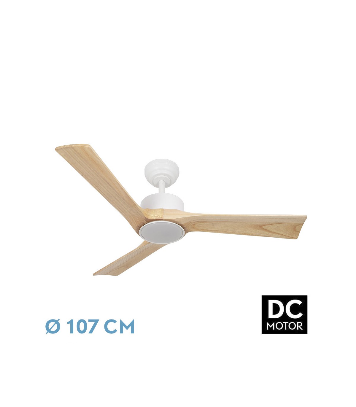 Ventilador de Techo ORINOCO Blanco DC 24W 2424Lm 3 Aspas Haya CCT