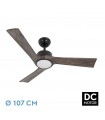 Ventilador de Techo ORINOCO Negro DC 24W 2424Lm 3 Aspas Roble CCT