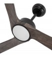Ventilador de Techo ORINOCO Negro DC 24W 2424Lm 3 Aspas Roble CCT