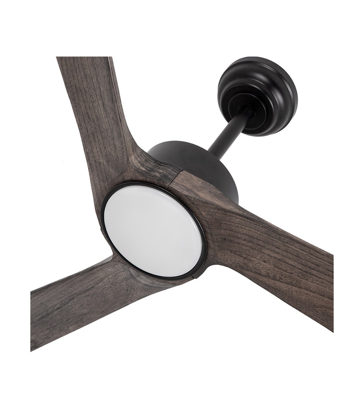Ventilador de Techo ORINOCO Negro DC 24W 2424Lm 3 Aspas Roble CCT