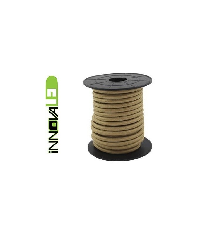 Cable Textil Marrón Claro 2x0.75mm - Metro