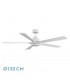 Ventilador de Techo CAIRO Blanco DC 24W 2400Lm 5 Aspas Blanco CCT