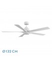 Ventilador de Techo CAIRO Blanco DC 24W 2400Lm 5 Aspas Blanco CCT