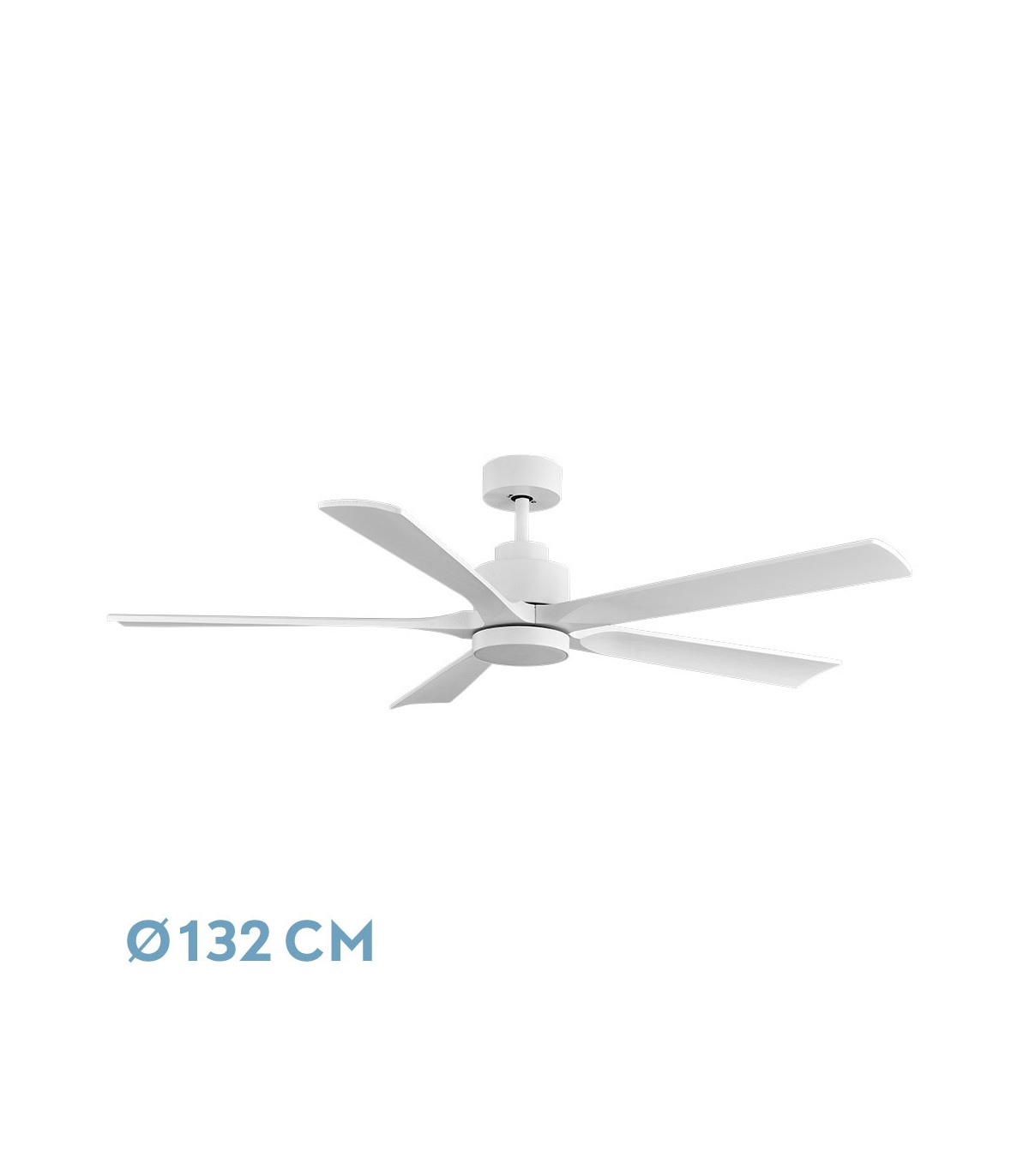 Ventilador de Techo CAIRO Blanco DC 24W 2400Lm 5 Aspas Blanco CCT