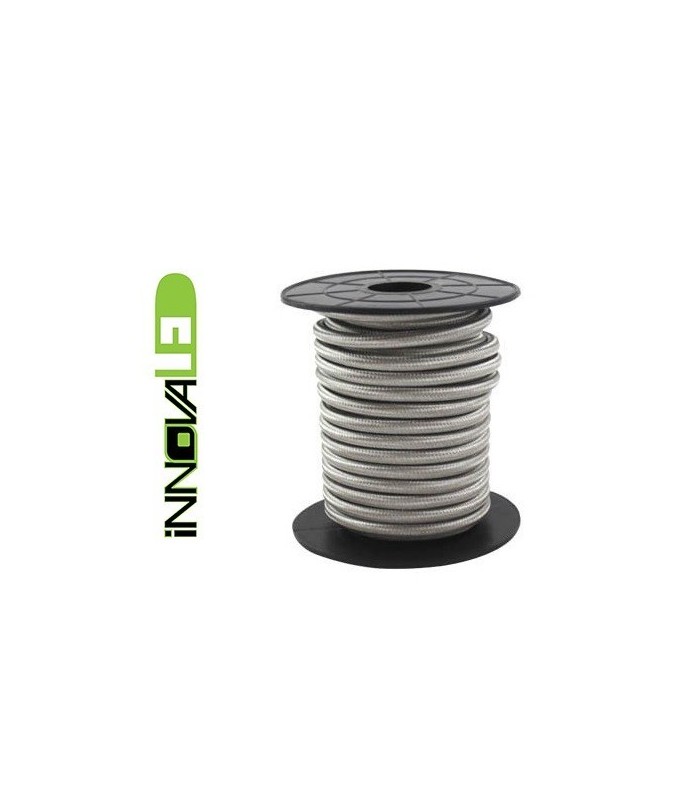 Cable Textil Plateado 2x0.75mm - Metro