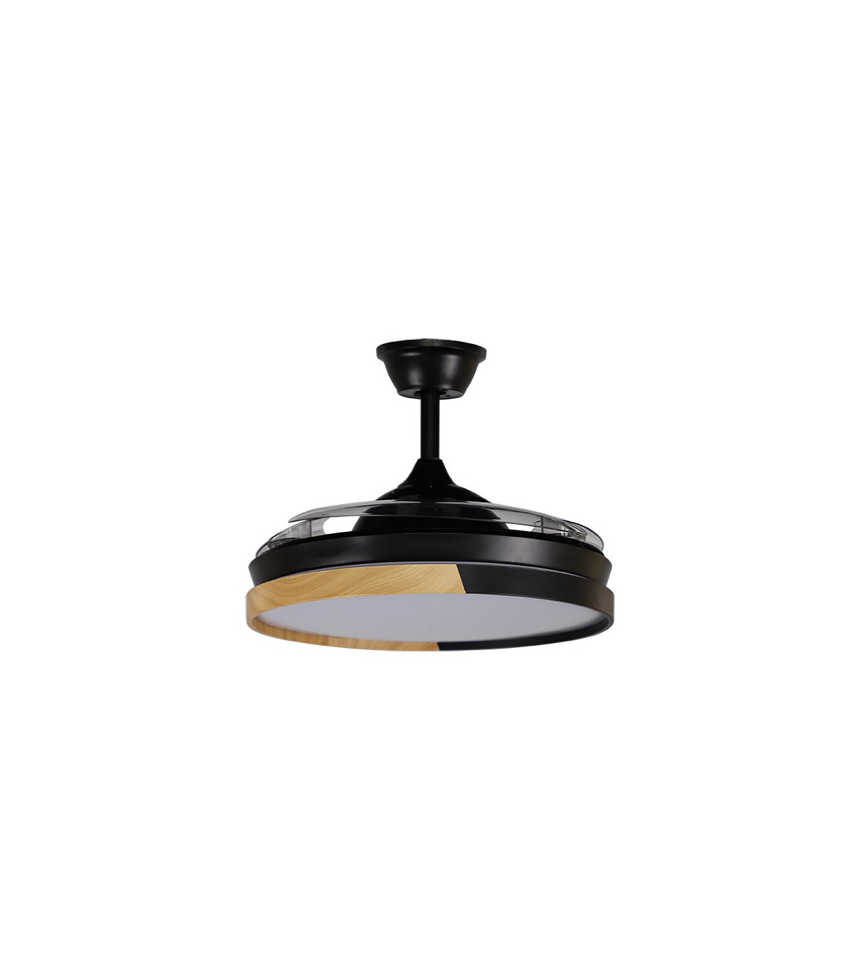 Ventilador Emperador DC 72W 7200Lm 3 Aspas Negro/Haya CCT