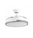 Ventilador Olimpia DC 72W 7200Lm 3 Aspas Blanco/Gris CCT
