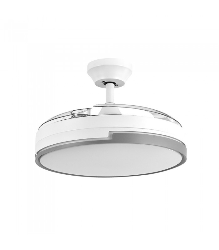 Ventilador Olimpia DC 72W 7200Lm 3 Aspas Blanco/Gris CCT