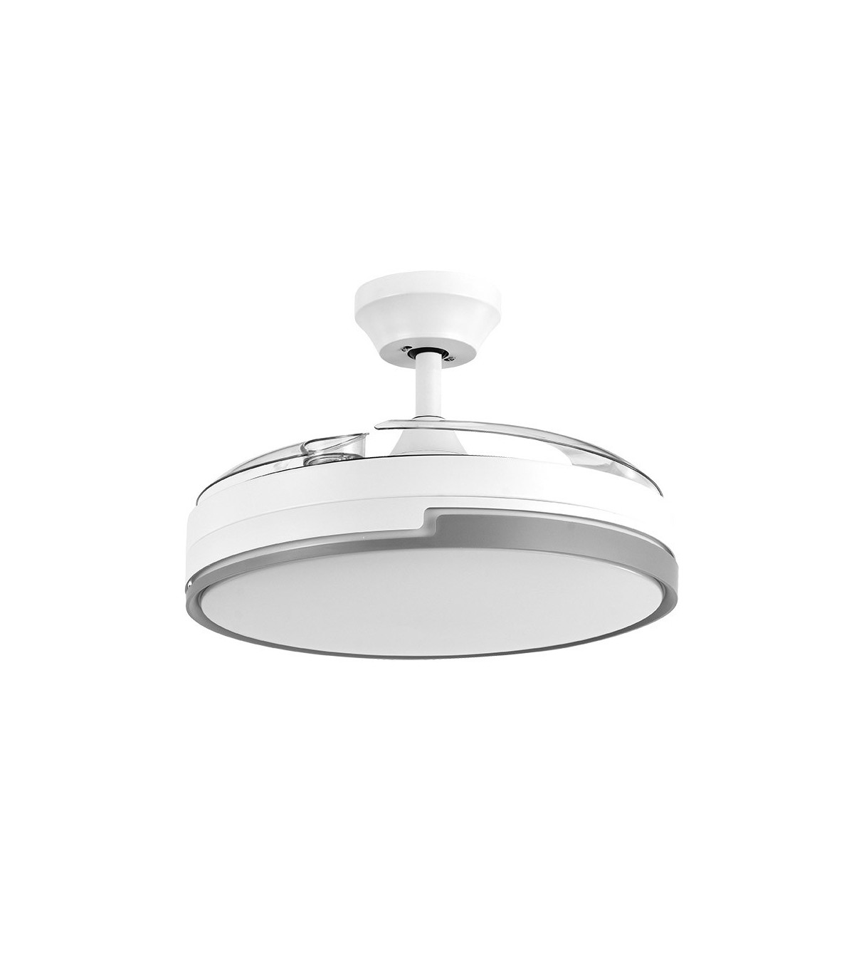 Ventilador Olimpia DC 72W 7200Lm 3 Aspas Blanco/Gris CCT