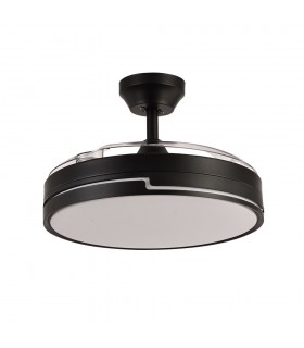Ventilador Olimpia DC 72W 7200Lm 3 Aspas Negro CCT