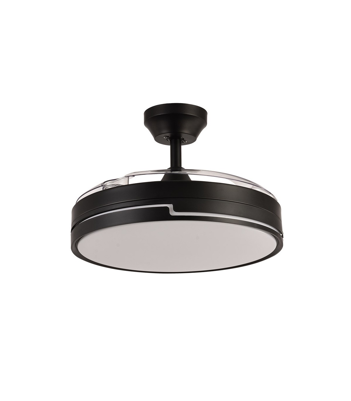Ventilador Olimpia DC 72W 7200Lm 3 Aspas Negro CCT